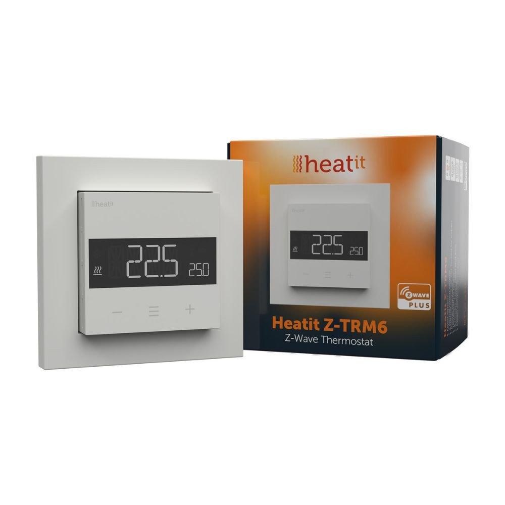 HeatIt Z-TRM6 termostaatti Z-Wave 800 -sarja (valkoinen RAL 9003)