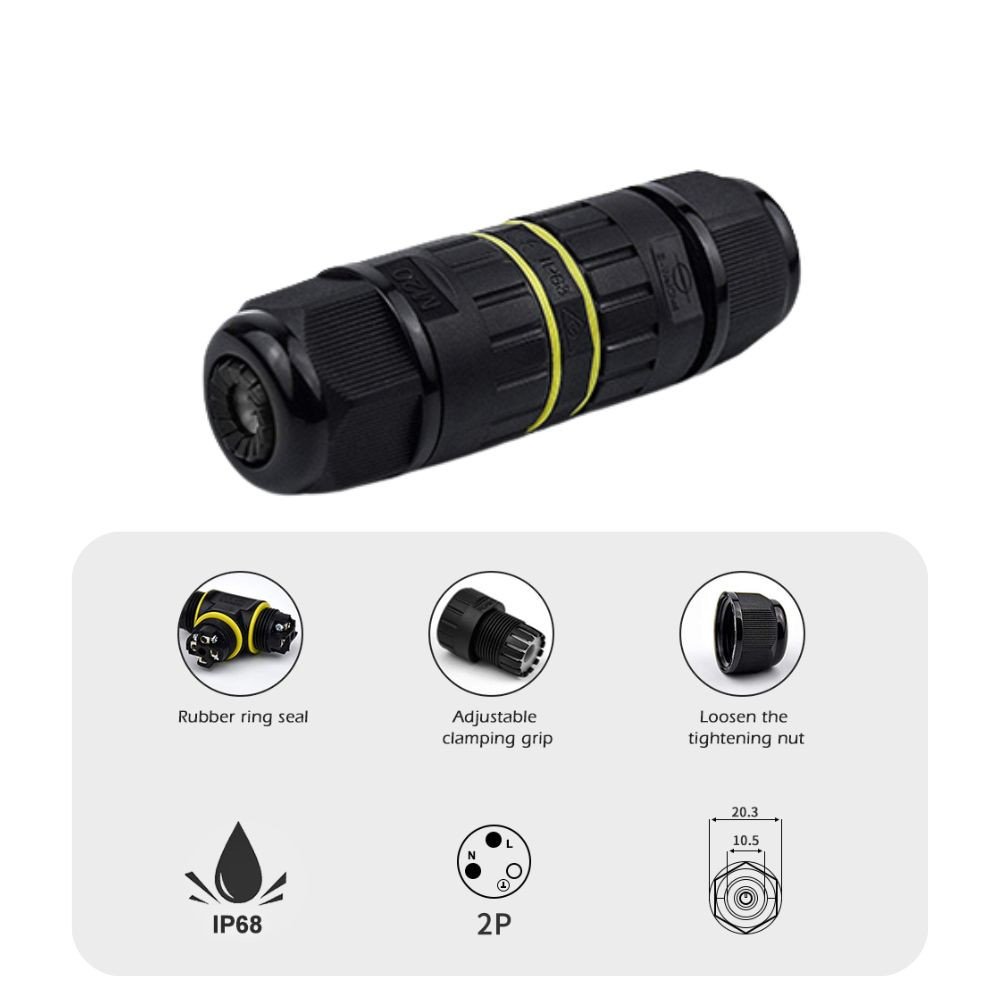 I-shape outdoor IP68 wire connector