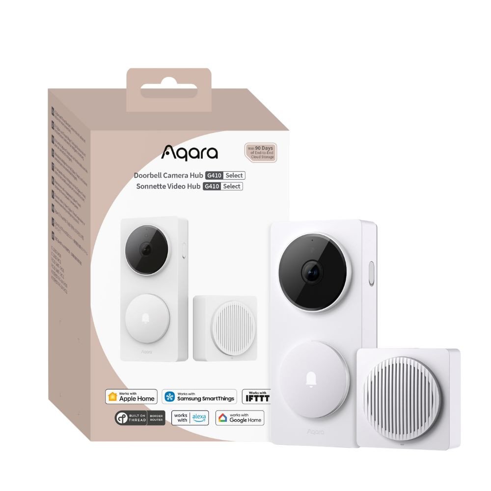 Aqara G410 Select Doorbell Camera Hub, balts (CH-C09DW)