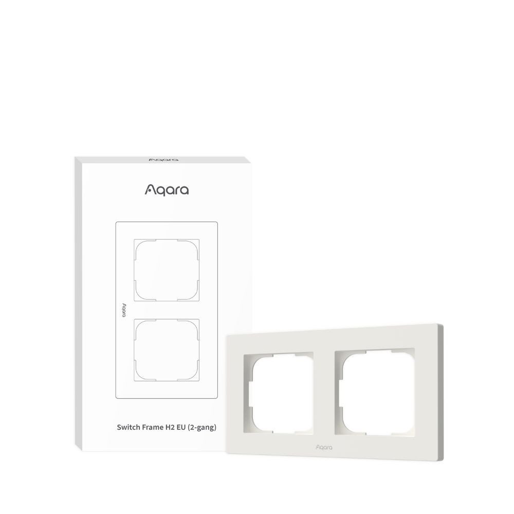 Aqara H2 EU Switch Frame (kahekordne / 2-osaline), valge