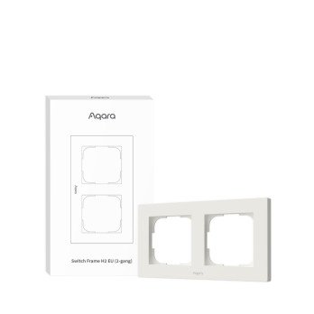Aqara H2 EU Switch Frame (dubults / 2 grupas), balts