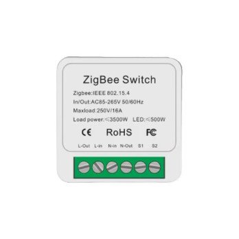 SmartWise Mini ZB (Zigbee 3.0) ismaniosios reles modulis (16A)