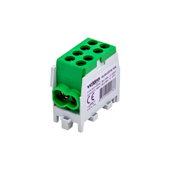 HLAK klemm Al/CU 2x25-2x16mm - roheline