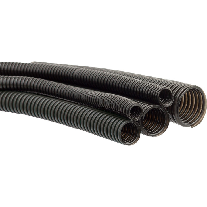 PAWBOL gofrēta caurule melna PE 12/9mm, 100m