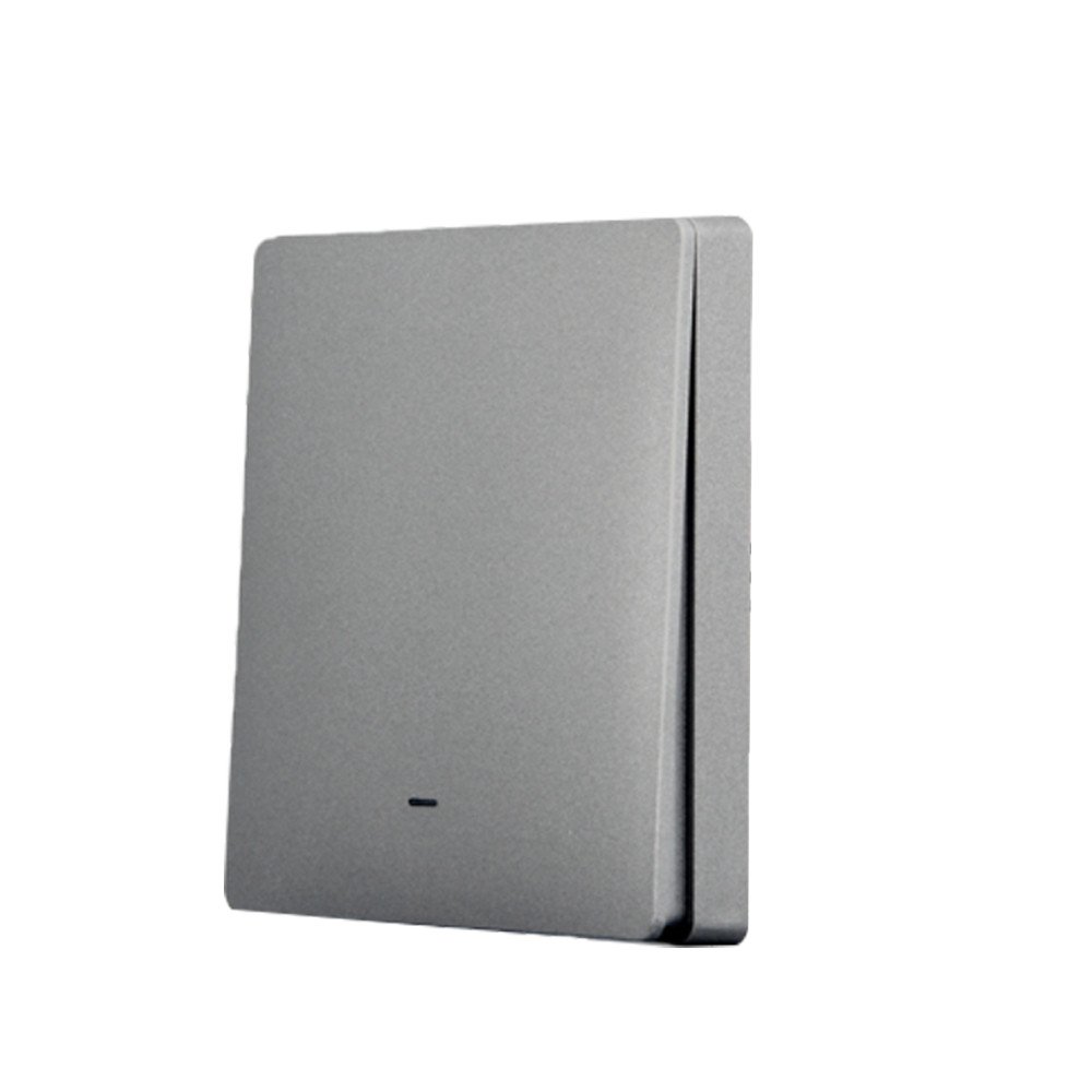 SmartWise BEREM1 Bluetooth (eWeLink-Remote) belaidis jungiklis su 1 mygtuku, pilkas mygtuko priekinis skydelis