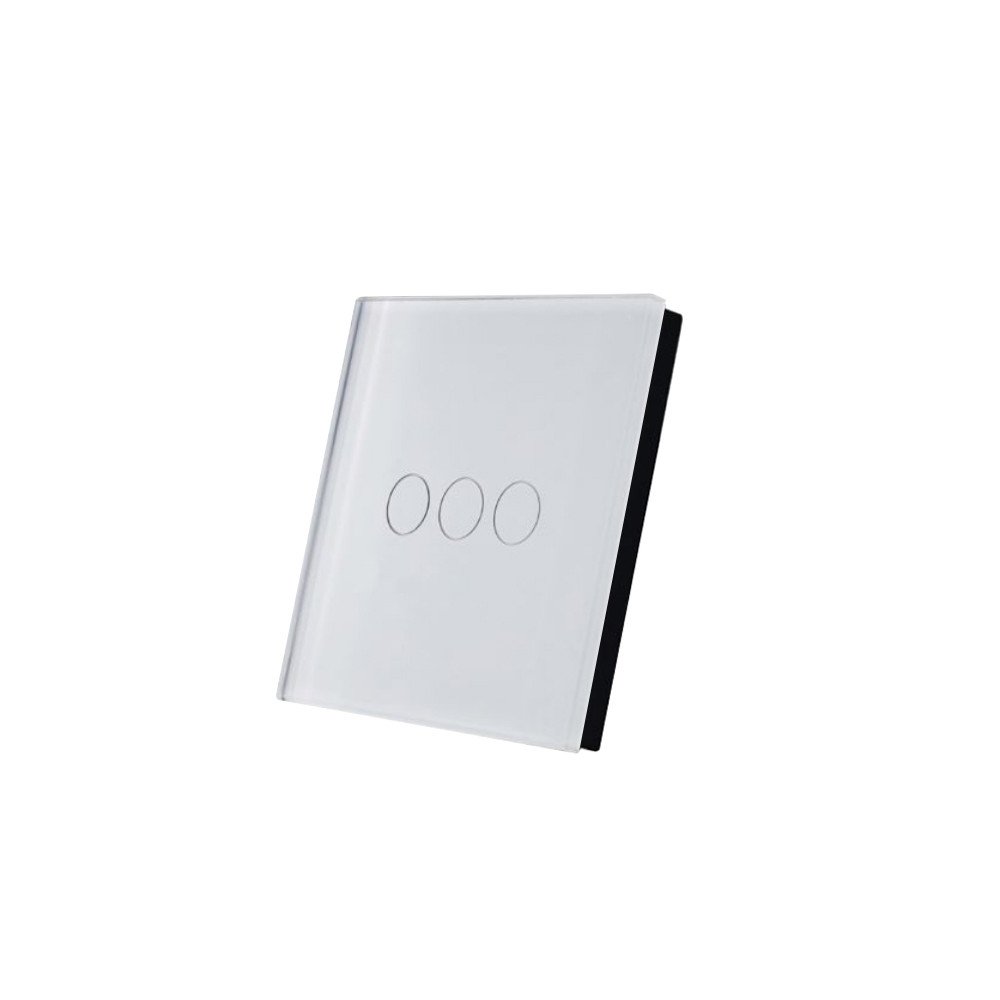 SmartWise TEREM3W Bluetooth (eWeLink-Remote) wireless touch switch, white, 3 button