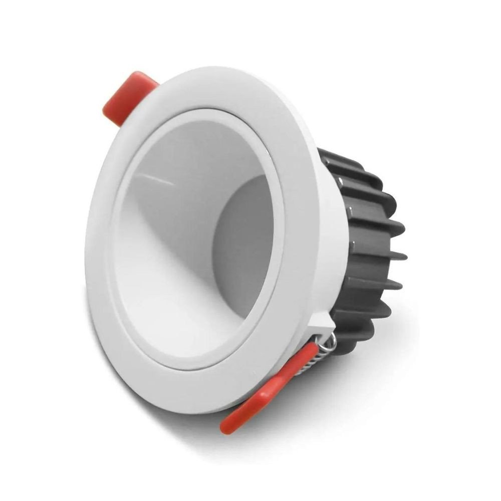 Gledopto GL-D-006P Zigbee Pro (Zigbee 3.0 + RF-vastaanotin) alykas upotettu LED-alasvalo (550 lumenia. IP54), valkoisella kehyks