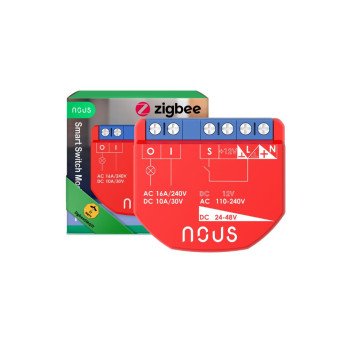 Nous B1Z ismanusis Tuya Zigbee mini reles modulis su jungiklio iejimu, 1 grupe