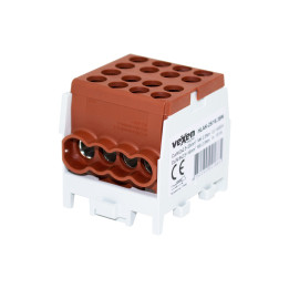 HLAK terminalas Al/CU 2x25-6x16mm - ruda