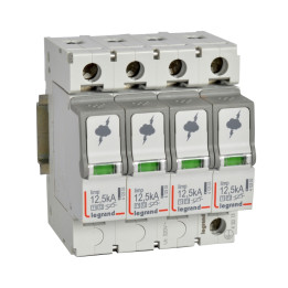 Legrand SPD T1+T2 pārsprieguma aizsardzība 4P 12,5kA
