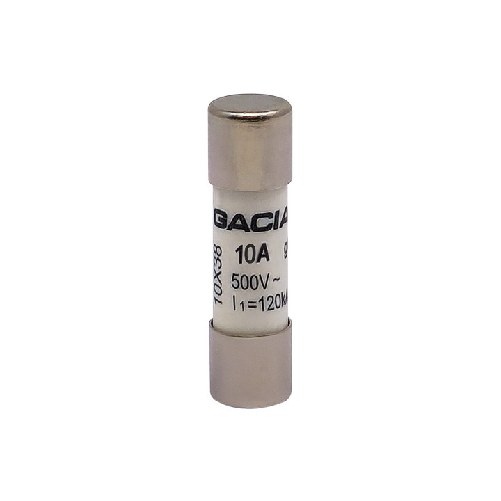 10x38 gG 10A cilindrinis saugiklis 500VAC