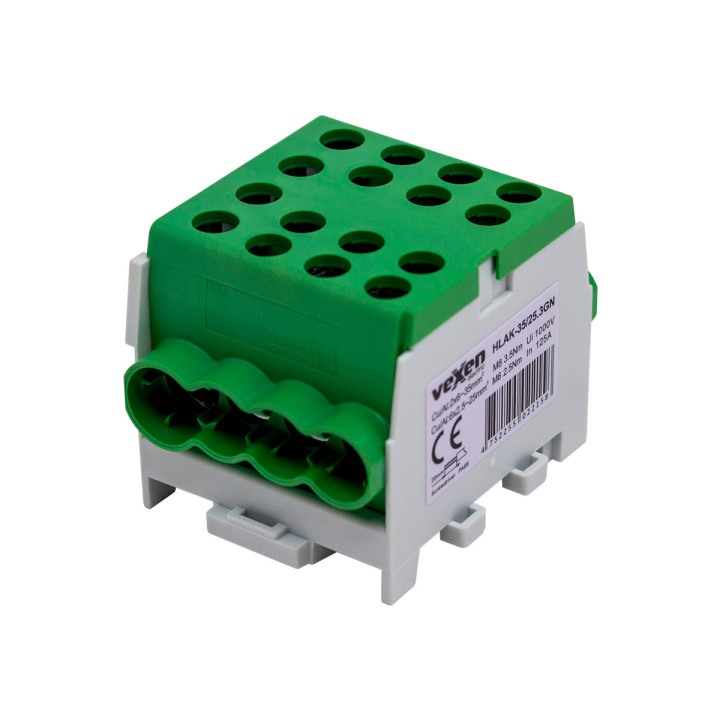 HLAK klemm Al/CU 2x35-6x25mm - roheline