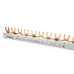 MCB siini 10mm2, 3 faasi, kahvli tüüpi, 1m, 57 moodulit