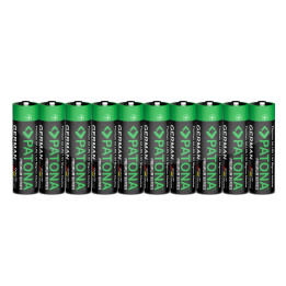 Patona PT4222 Alkaline AA/LR06 Battery 1.5V - 10 Pack Premium