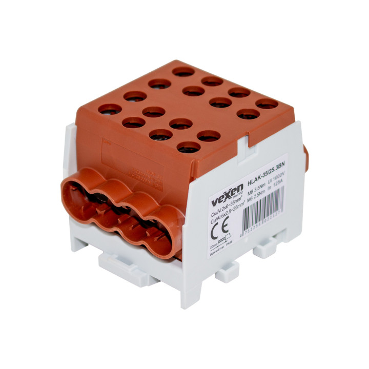 HLAK terminalas Al/CU 2x35-6x25mm - rudas