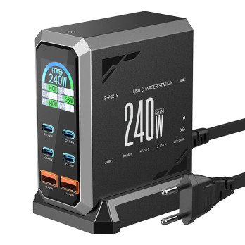 Blitzwolf BW-S31 2xUSB-A, 4xUSB-C, PD, 240 .