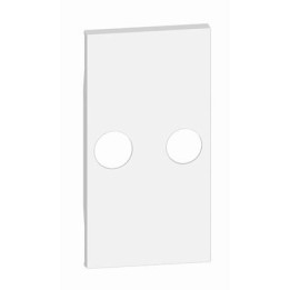 Bticino Living Now TV-SAT rozetes vāks, 2 moduli, balts