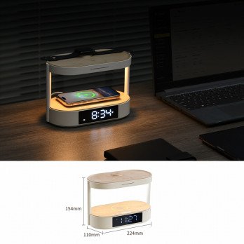 Immax TRIPLE DOCK LED modinatajs ar 3x bezvadu uzlades staciju