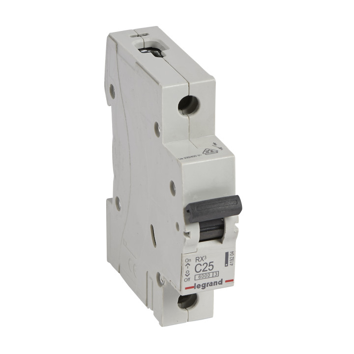 Legrand RX3 automātiskais slēdzis 1P C 25A 6kA