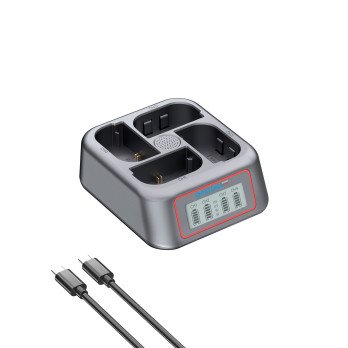 Laturi 4-porttinen Canon LP-E6/LP-E6N/LP-E6P/LP-E6NH - PD USB-C
