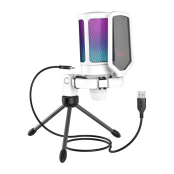 Fifine A6VW kondensaattoripelimikrofoni (valkoinen)