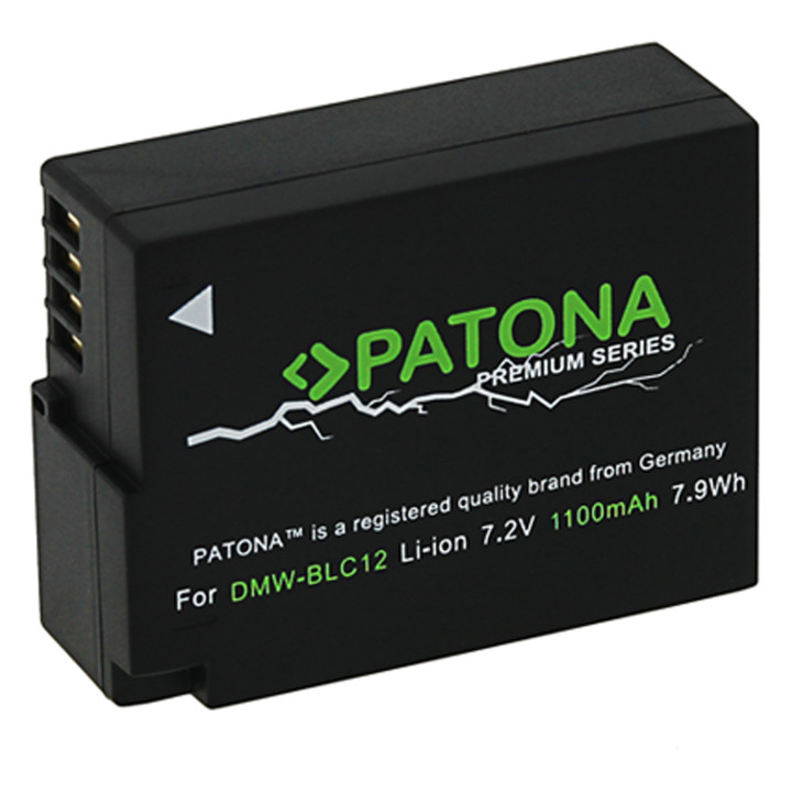 Аккумулятор Patona PT1196 для Panasonic DMW-BLC12E, 1000mAh Li-Ion Premium