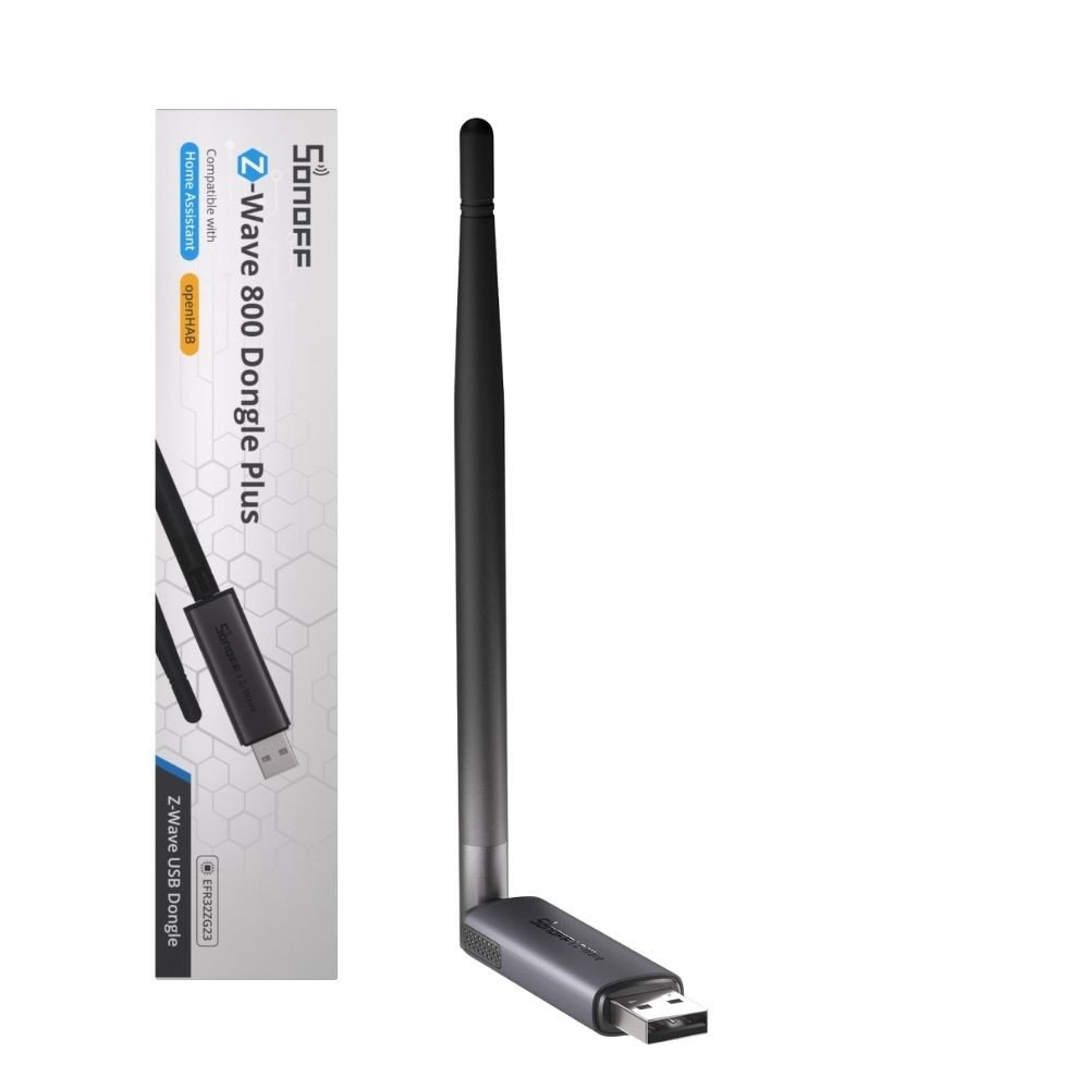 SONOFF Z-Wave 800 Dongle Plus Z-Wave USB valdiklis, LR, pilka (Dongle-PZG23)
