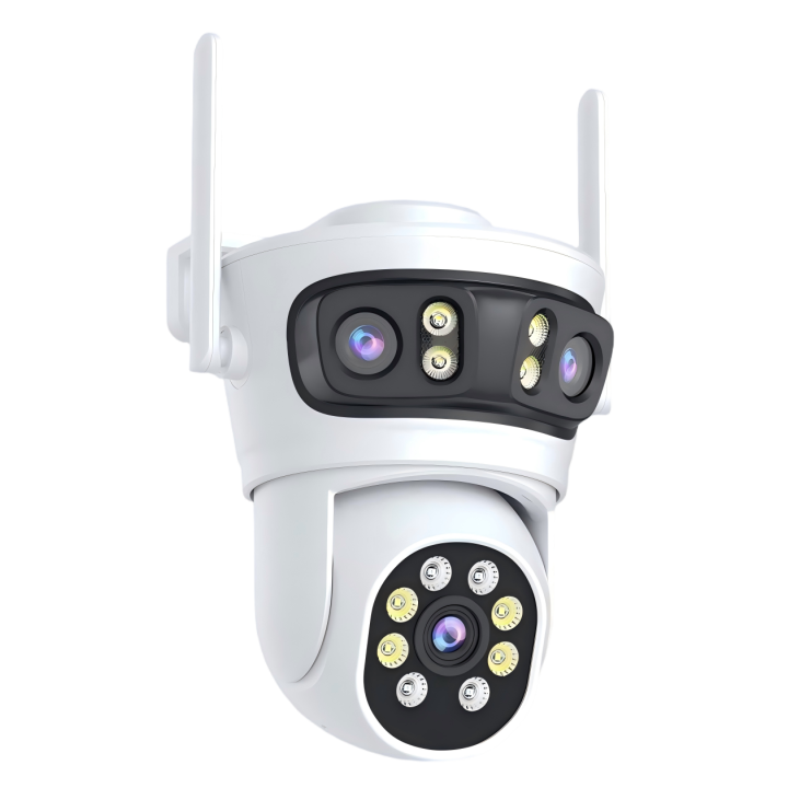 Уличная умная камера Immax NEO LITE TRIPLE 07823L, 355°/90° Панорама/Наклон, WiFi, 2MP+2MP+2MP