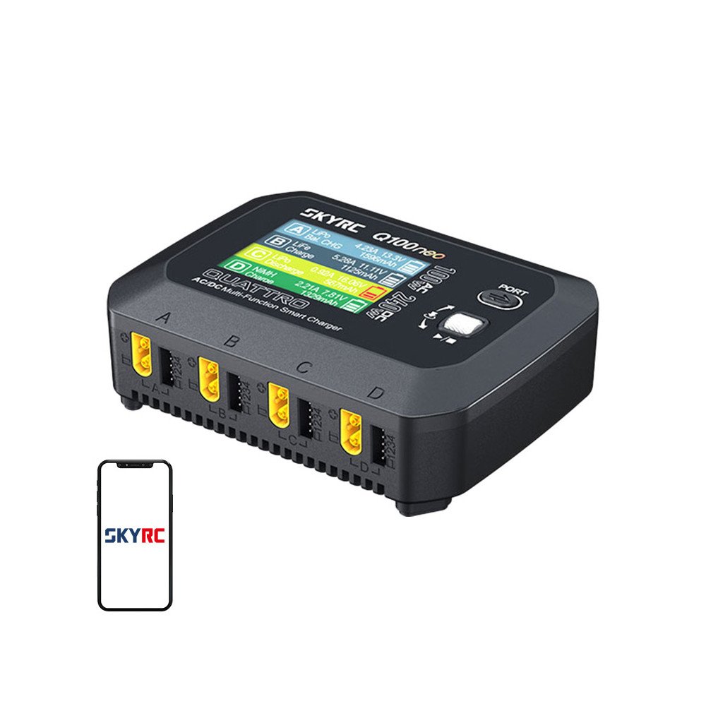 SkyRC Q100neo AC/DC daudzfunkcionals viedais ladetajs