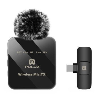 Langaton Lavalier-mikrofoni PULUZ PU648B (USB-C)