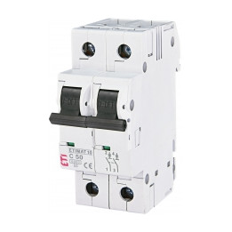 Miniature circuit breaker, ETIMAT 10 2p C50 6kA