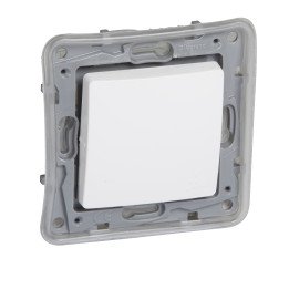 Two-way switch Niloe - 1-gang IP 44 - 10 AX - 250 V -automatic terminals -white