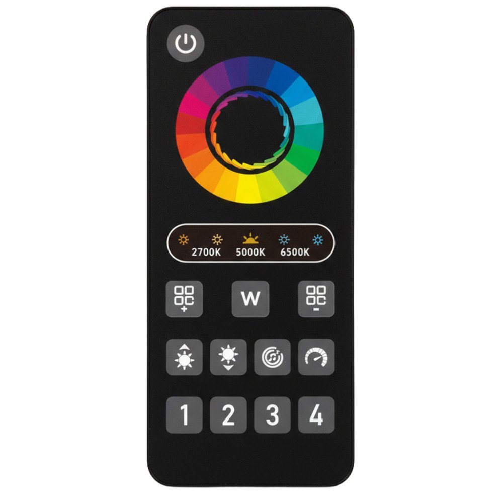 PSMART 4-tsooniline kaugjuhtimispult RGBCCT PX RF 2,4 GHz seeria kontrollerite jaoks