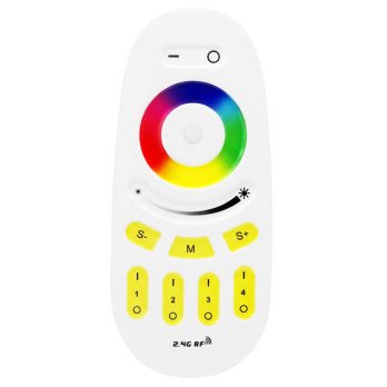 PSMART talvadibas pults 4 zonas RGB kontrolleru sloksnem Balta PX RF 2.4GHz serija