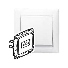 PRIZAS RJ45 CAT6 UTP 2SORTIES BLANC