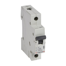 MCB RX 6000 - 1P - 230/400V - 40 A - C curve - prong/fork type supply busbars