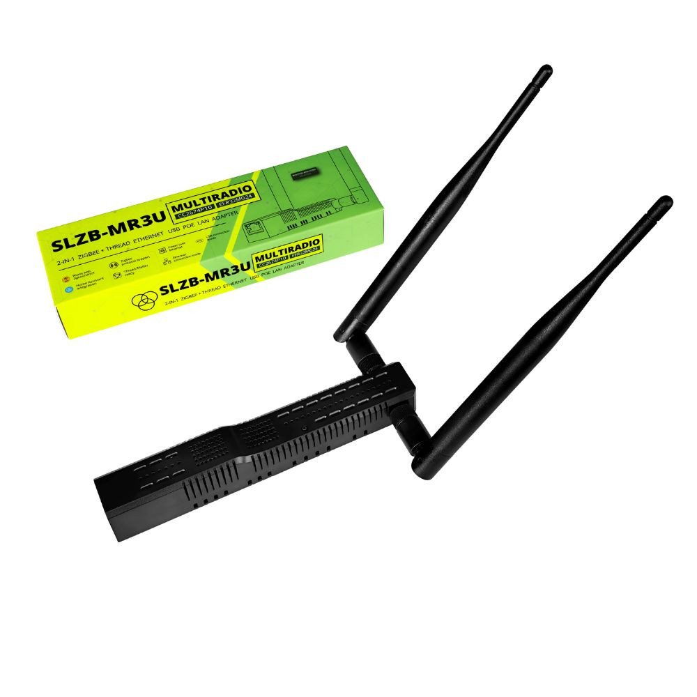 SMLIGHT SLZB-MR3U Zigbee, Thread, Ethernet, PoE LAN, USB WiFi adapteris (CC2674P10 + EFR32MG24)