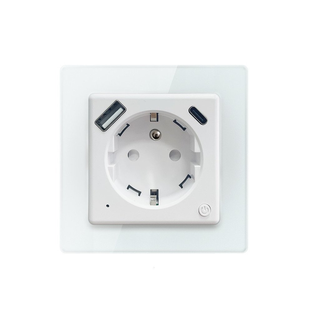 Nexa nutikas sisepesa pistikupesaga, Immax NEO, tuup E, 1xUSB, 1xUSB C, PD 20W, WiFi