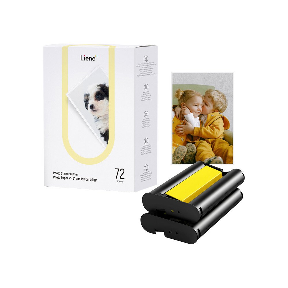 Liene PixCut 4x6" printera papirs, 72 loksnes