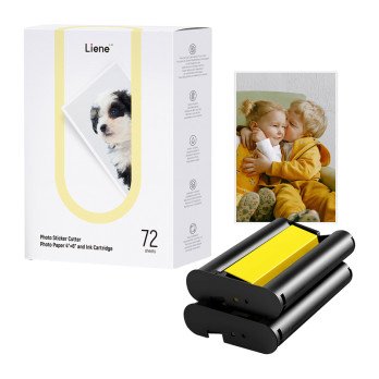 Liene PixCut 4x6" spausdintuvo popierius, 72 lapai