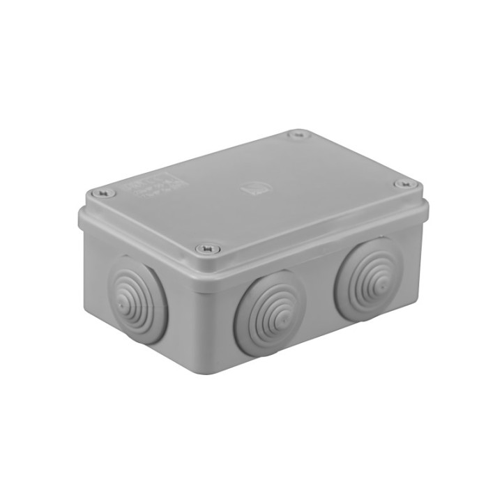 S-BOX kasti pindpaigaldus IP65 120x80x50mm halli nööriga