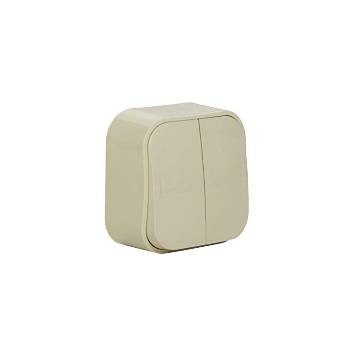 2 gang two-way switch Forix- surface mounting - IP 2X - 10 AX - 250 V - ivory