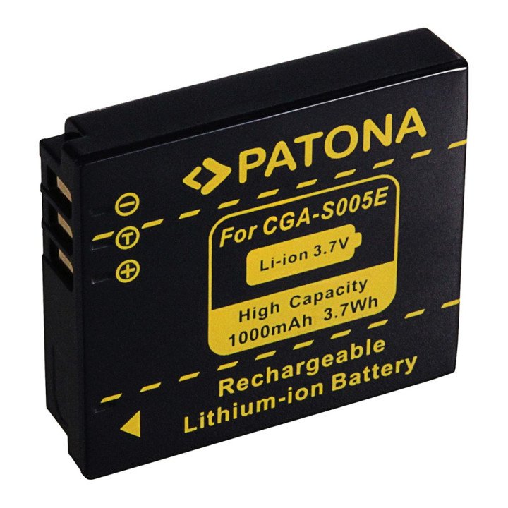 Panasonic CGA-S005 1000mAh Li-Ion Battery (Patona)