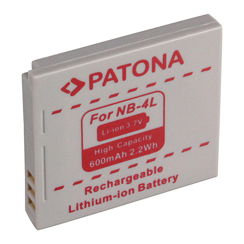 Patona PT1004 Akumulators Canon NB-4L 600mAh