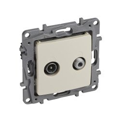 TV/SAT TERMINAL 10DB IVORY