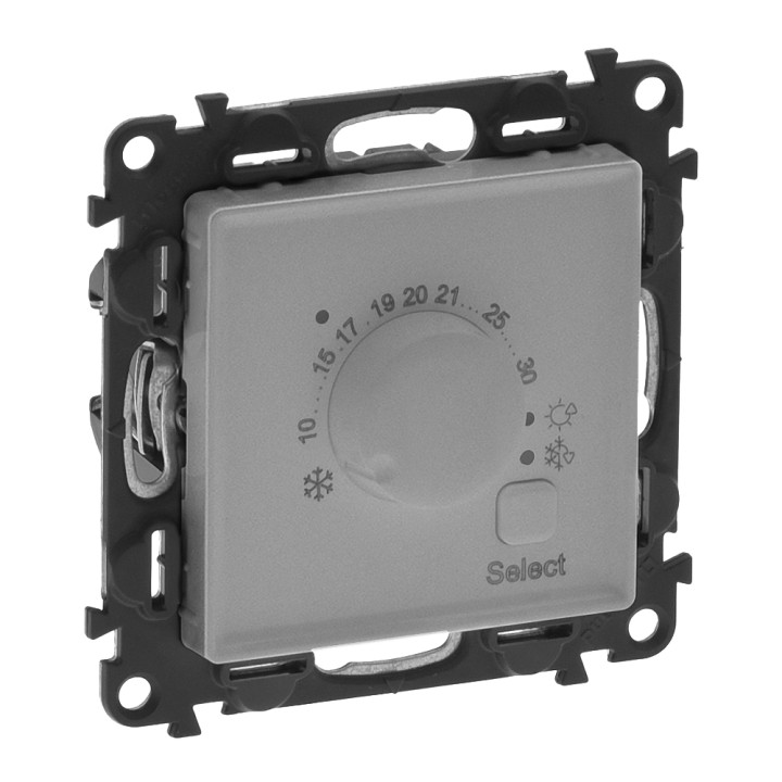 Dengiamoji plokštė Valena Life - elektroninis kambario termostatas - su mechanizmu - alu