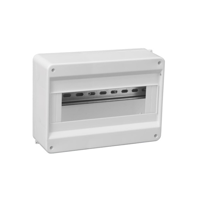 Korpus S-12 klemmid N+PE, (IP40) suitsuklaas