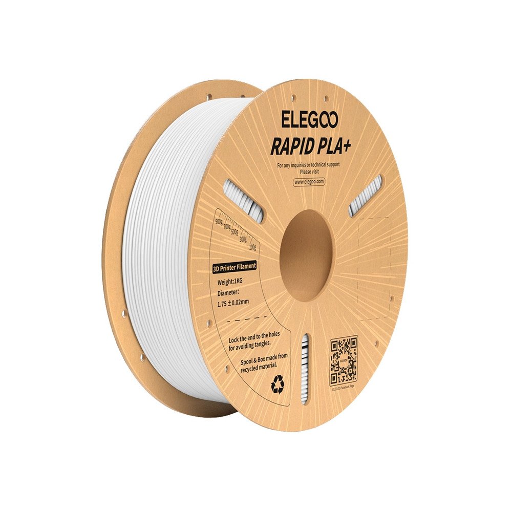 ELEGOO Rapid PLA+ hoogniit (valge)