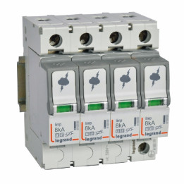 Legrand SPD T1+T2 pārsprieguma aizsardzība 4P 8kA