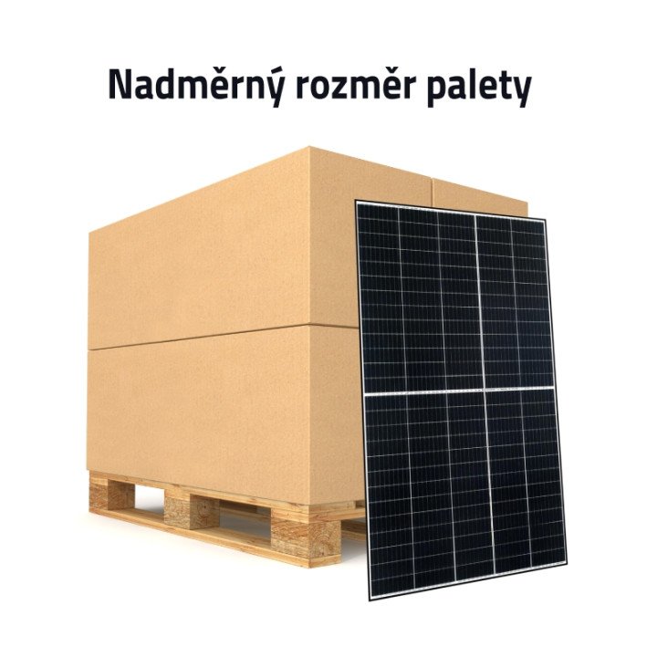 Immax FSP01_paleta Photovoltaic Solar Panel Risen 440W Black Frame, PERC, Half Cut, Pallet 36 pcs